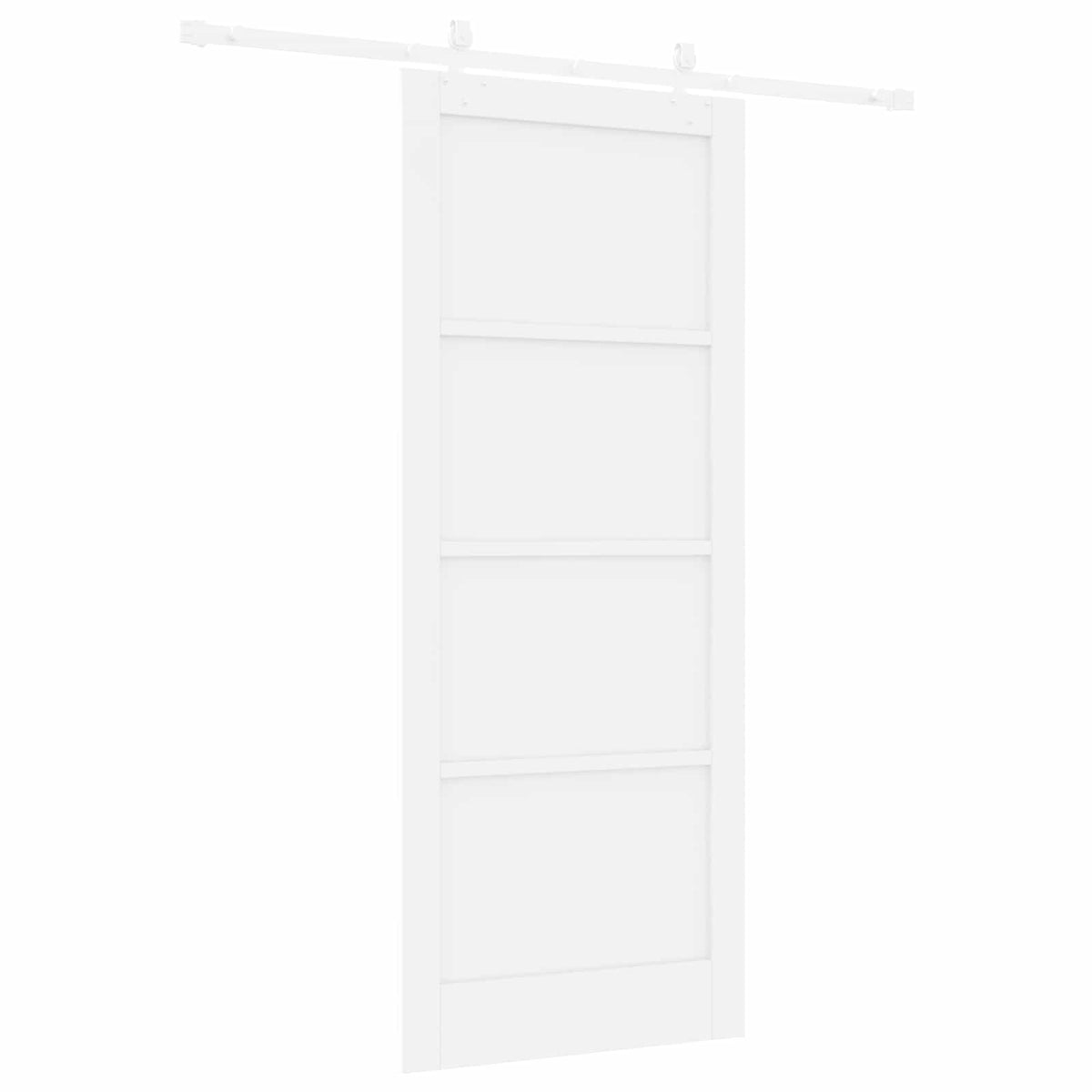 Slankios durys 86 x 211 cm Apdirbta mediena Balta