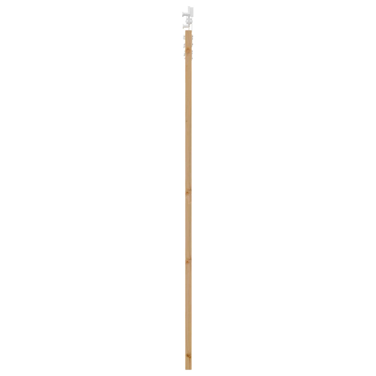 Slankios durys 93 x 202 cm Apdirbta mediena Natūrali ir Balta