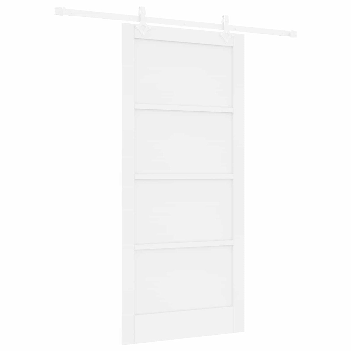 Slankios durys 93 x 202 cm Apdirbta mediena Balta