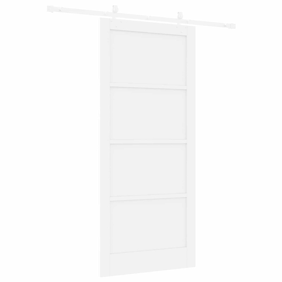 Slankios durys 93 x 211 cm Apdirbta mediena Balta