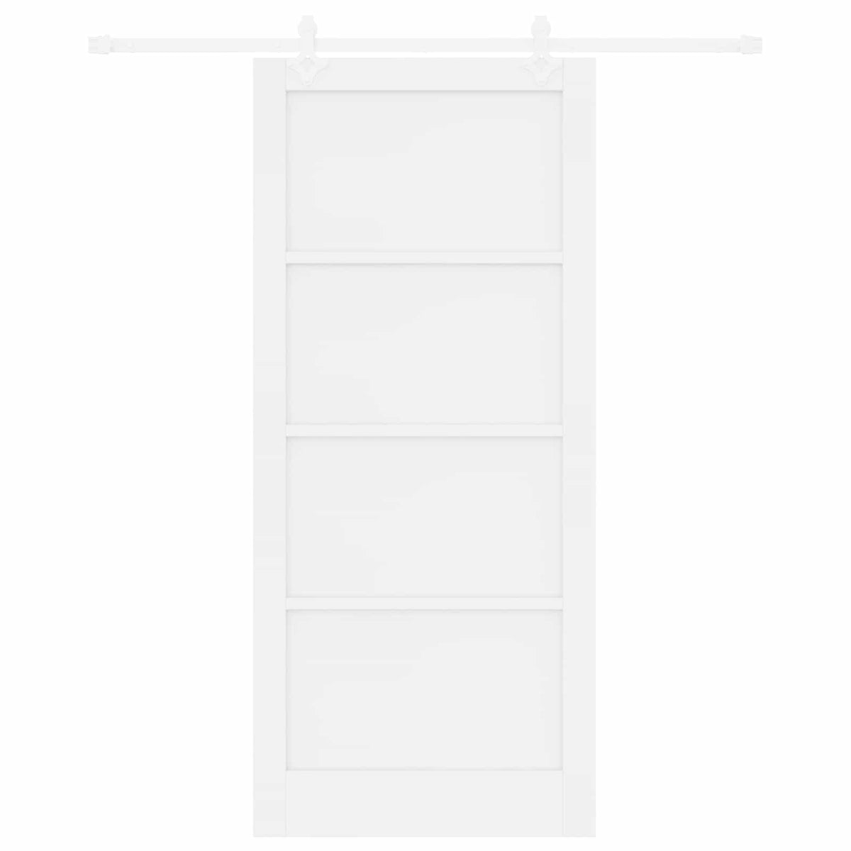 Slankios durys 93 x 211 cm Apdirbta mediena Balta