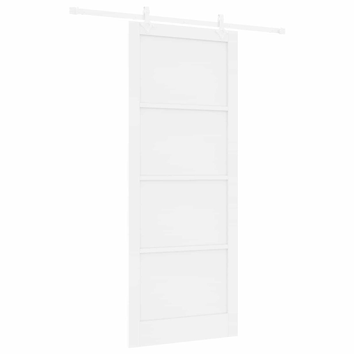 Slankios durys 93 x 232 cm Apdirbta mediena Balta