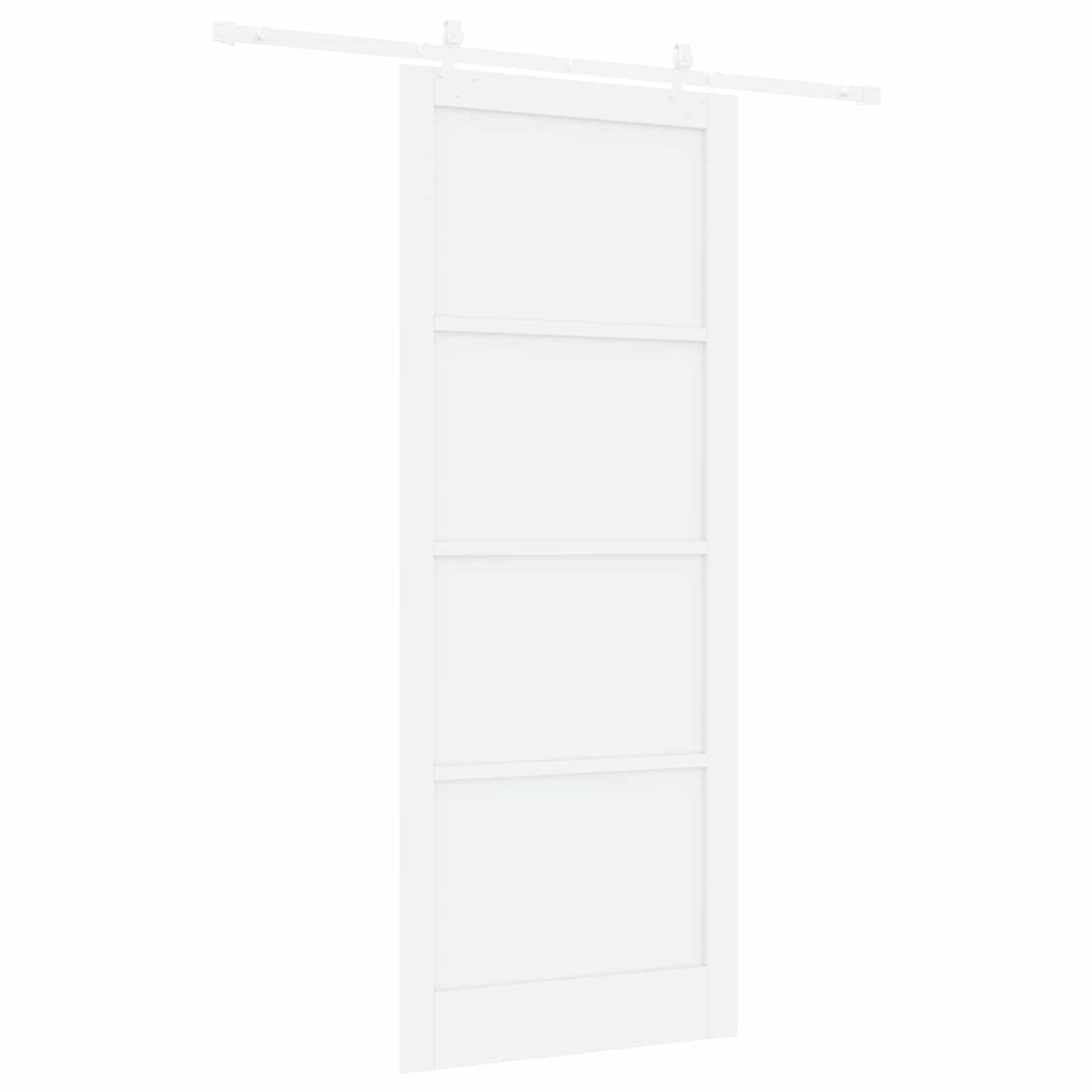 Slankios durys 93 x 232 cm Apdirbta mediena Balta