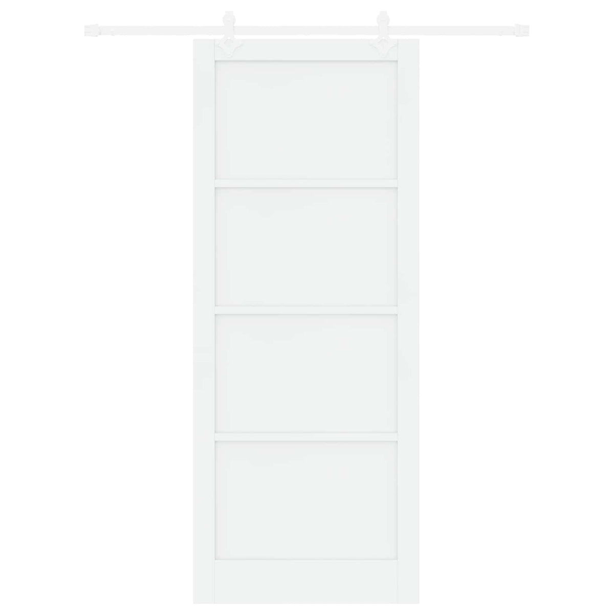Slankios durys 93 x 232 cm Apdirbta mediena Balta