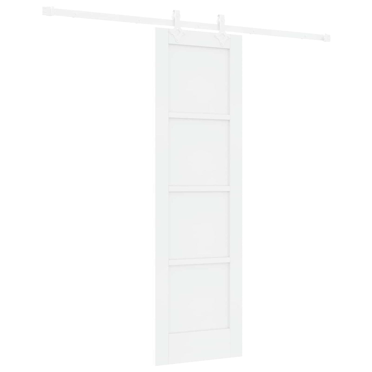 Slankios durys 61 x 198,5 cm Apdirbta mediena Balta