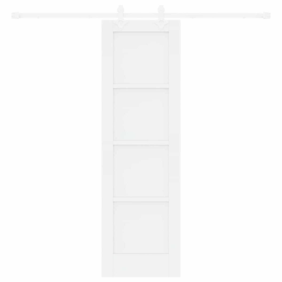 Slankios durys 61 x 198,5 cm Apdirbta mediena Balta