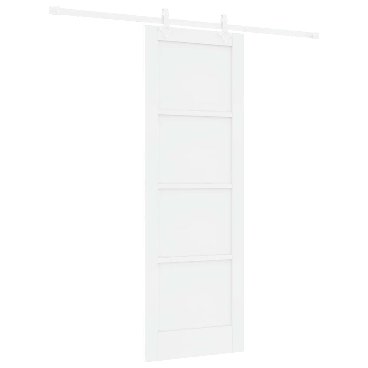 Slankios durys 73,5 x 211 cm Apdirbta mediena Balta