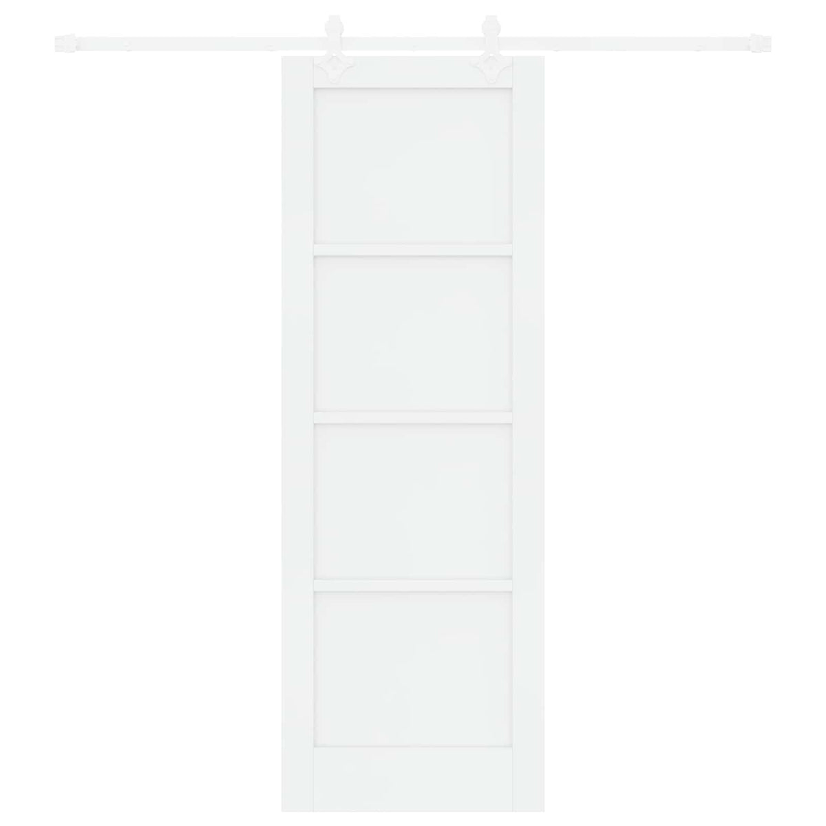 Slankios durys 73,5 x 211 cm Apdirbta mediena Balta