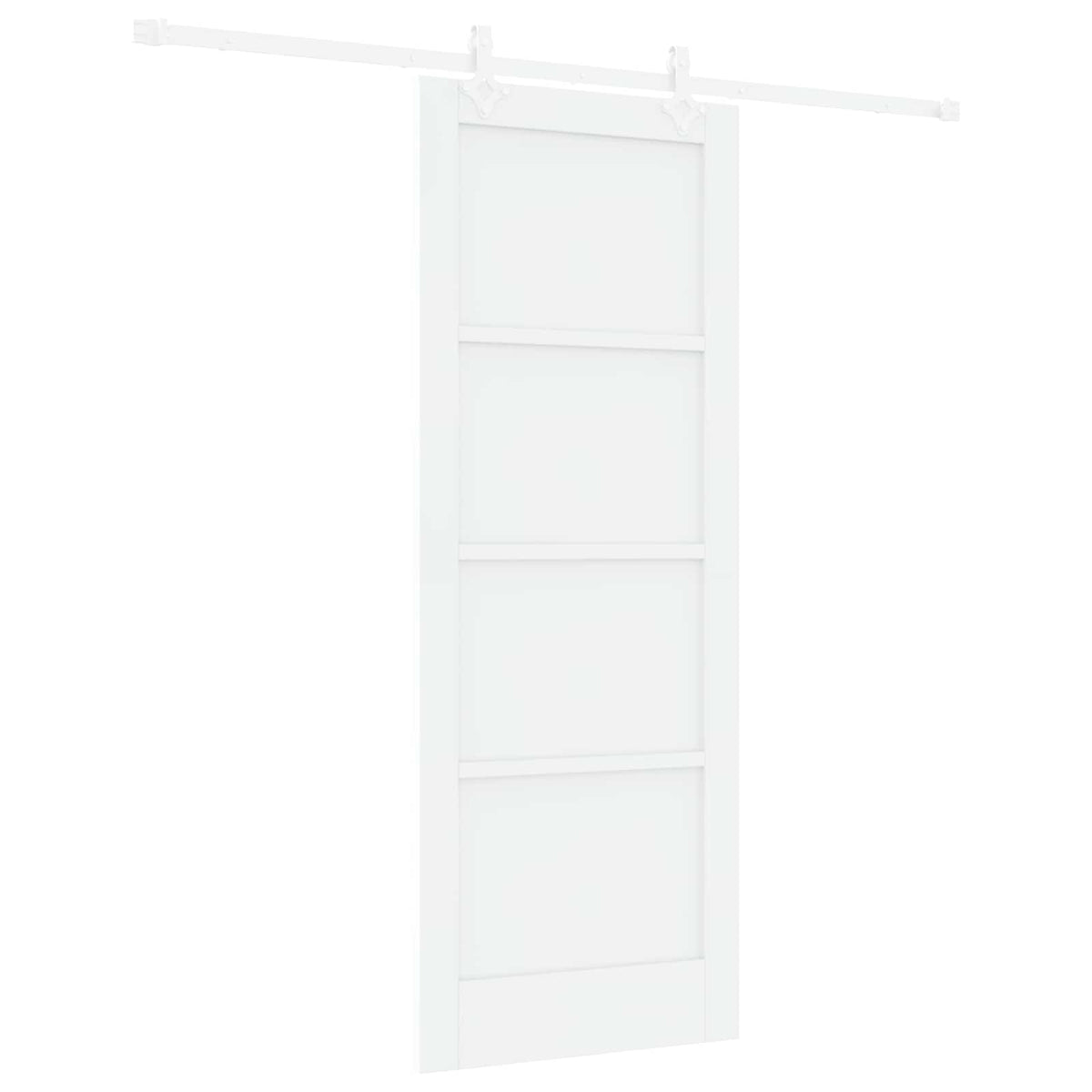 Slankios durys 78 x 202 cm Apdirbta mediena Balta