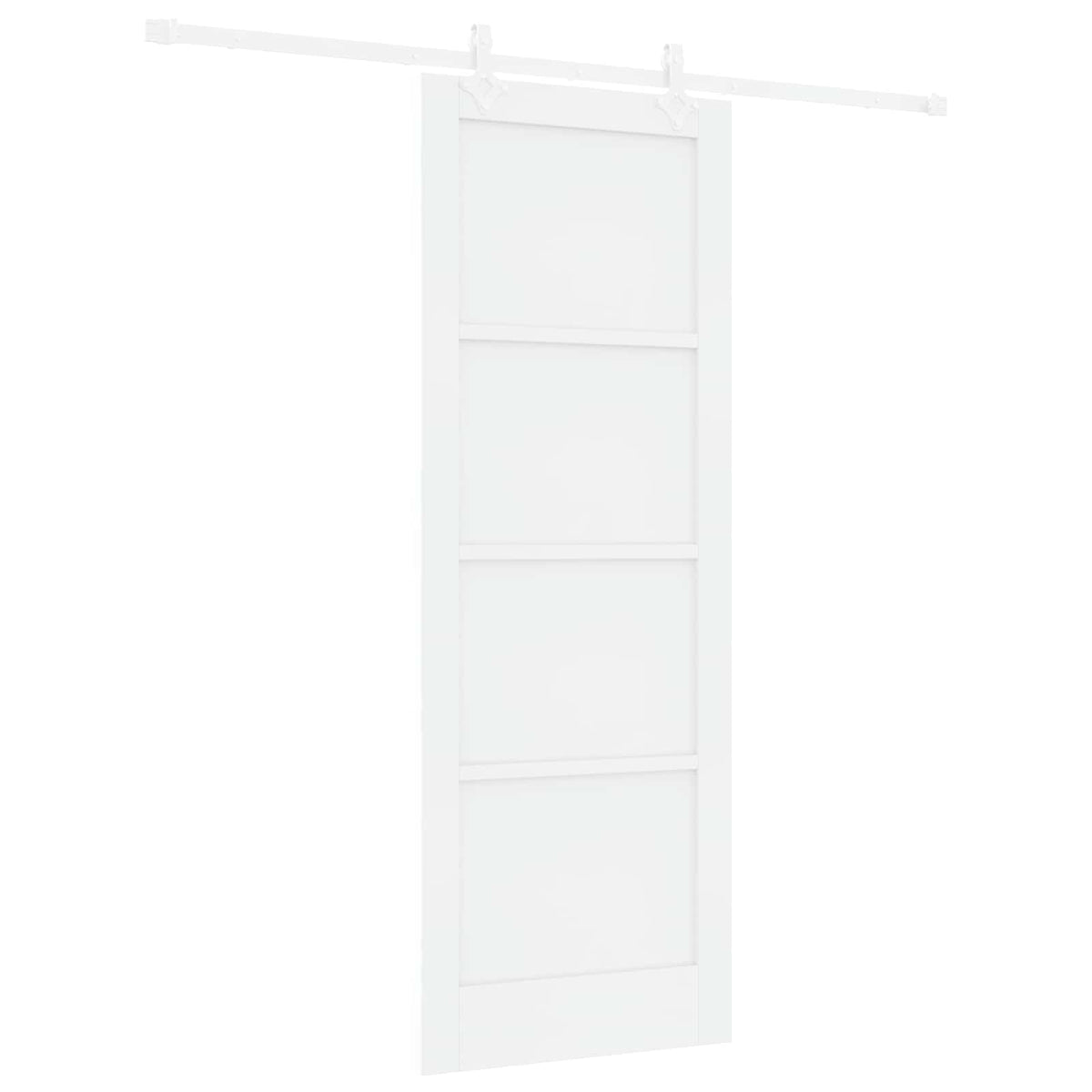Slankios durys 78 x 211 cm Apdirbta mediena Balta