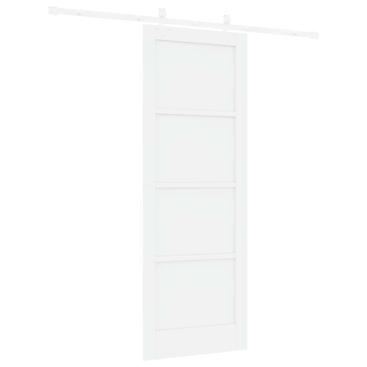 Slankios durys 78 x 211 cm Apdirbta mediena Balta