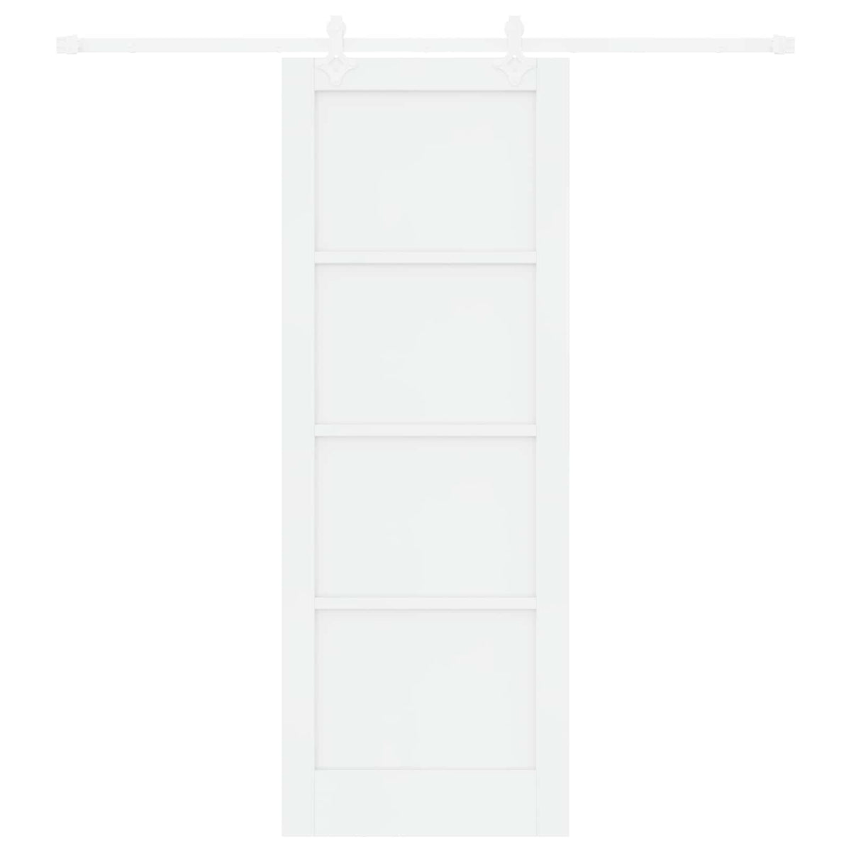 Slankios durys 78 x 211 cm Apdirbta mediena Balta