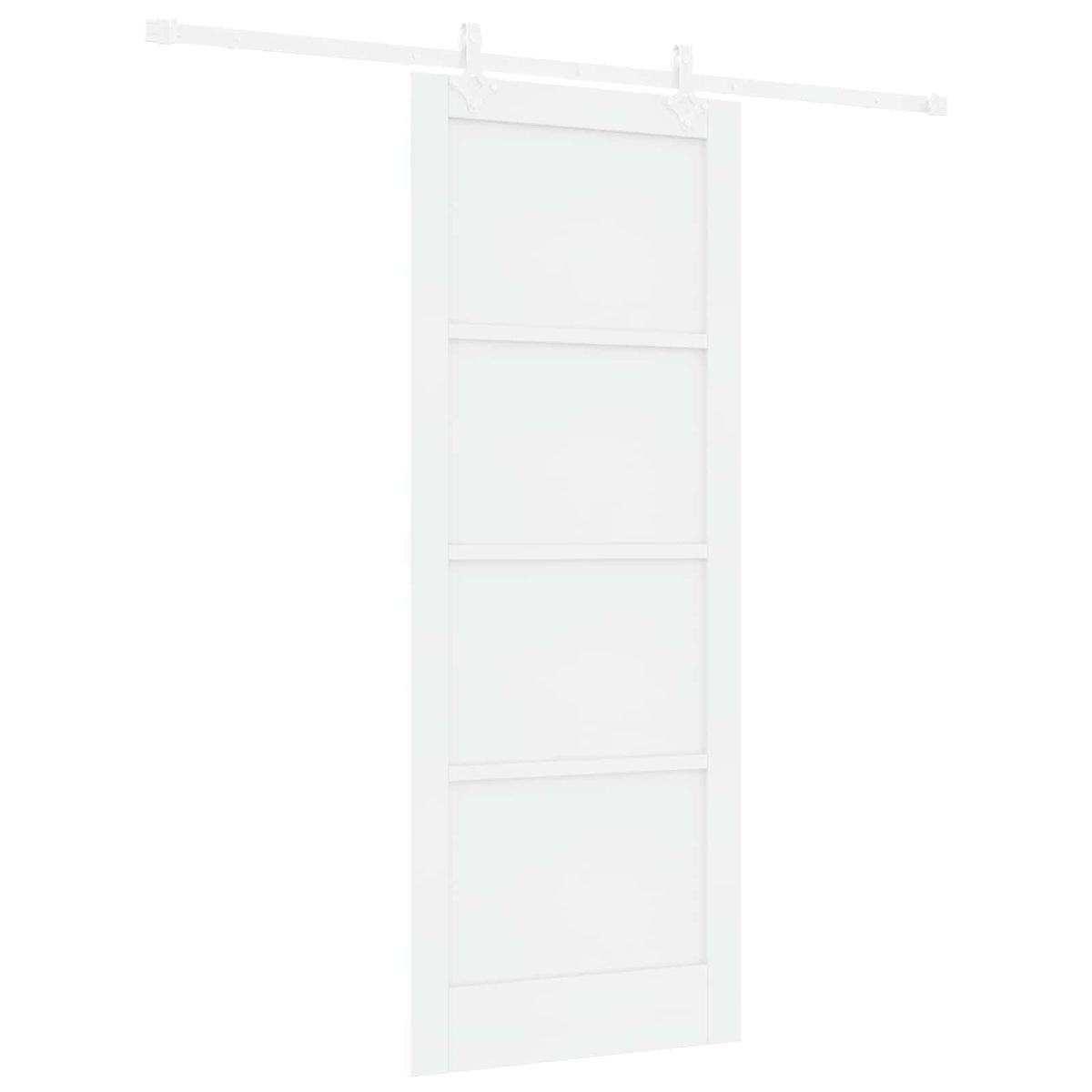 Slankios durys 83 x 211 cm Apdirbta mediena Balta