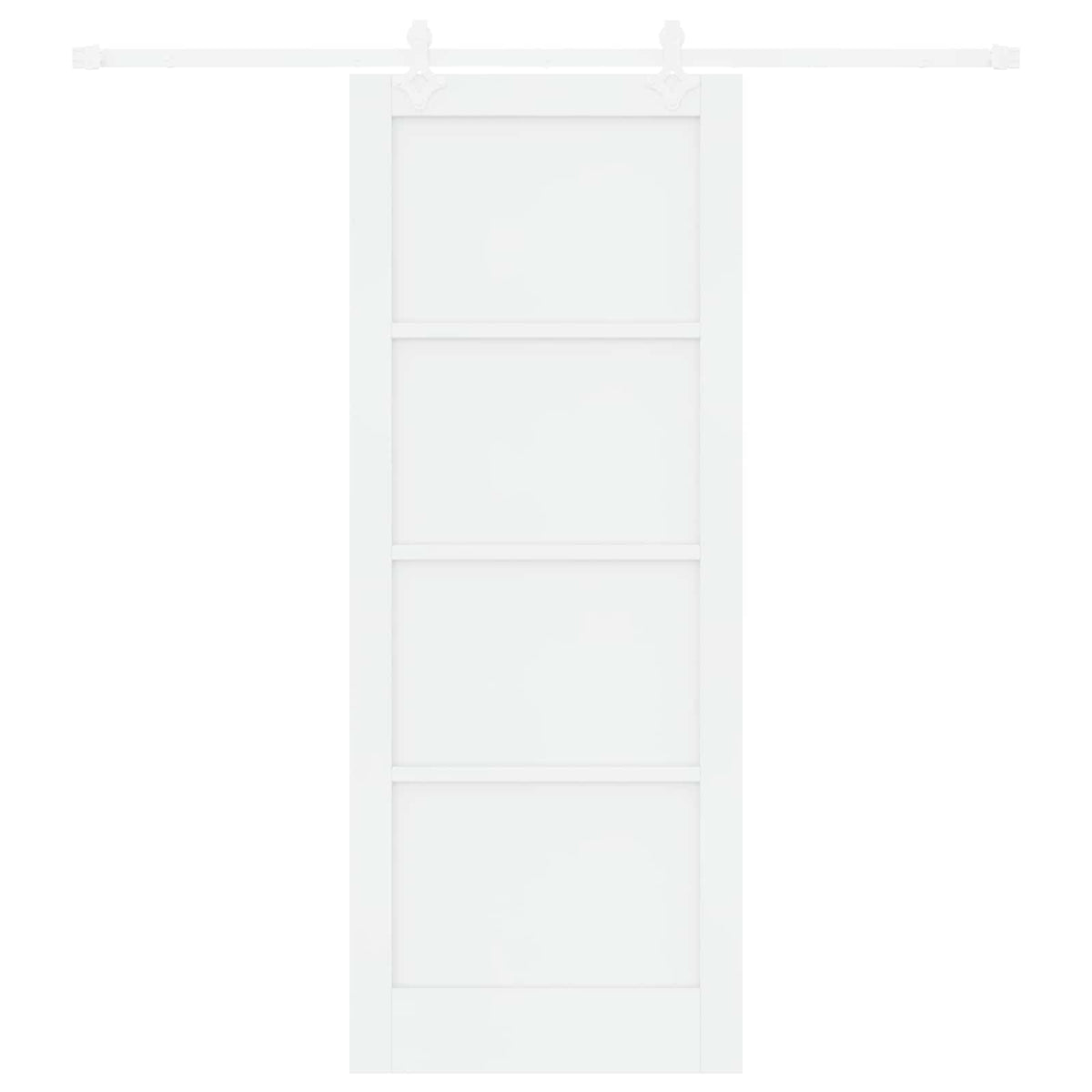 Slankios durys 83 x 211 cm Apdirbta mediena Balta