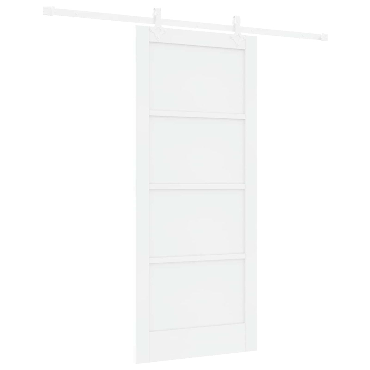 Slankios durys 86 x 198,5 cm Apdirbta mediena Balta
