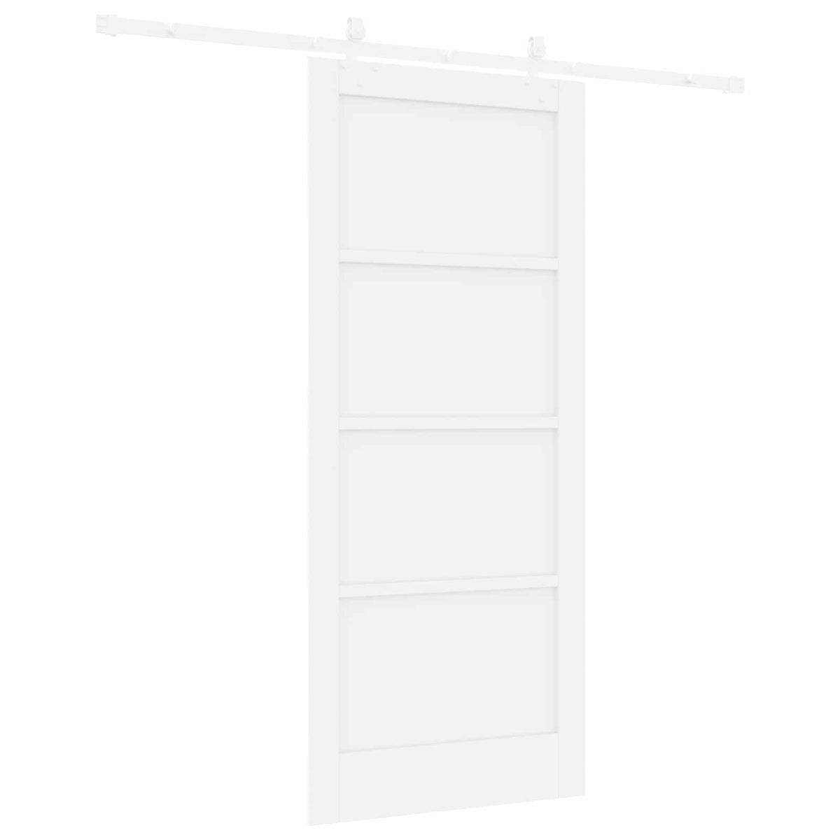Slankios durys 86 x 198,5 cm Apdirbta mediena Balta