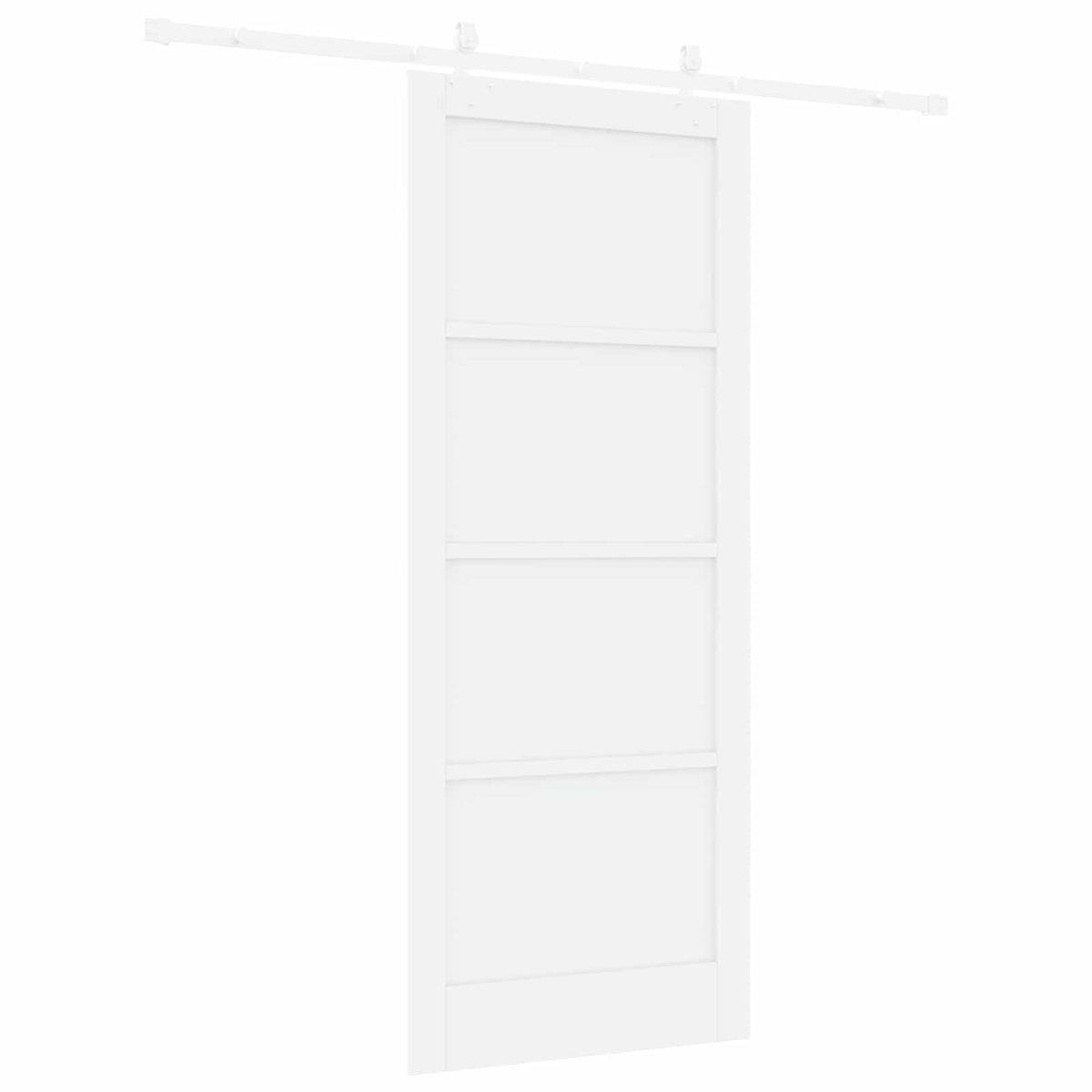 Slankios durys 86 x 211 cm Apdirbta mediena Balta