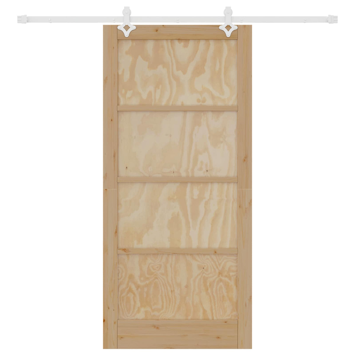 Slankios durys 93 x 202 cm Apdirbta mediena Natūrali ir Balta