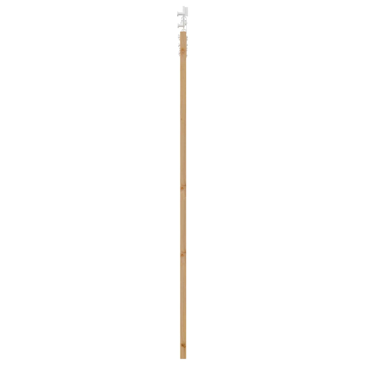 Slankios durys 93 x 202 cm Apdirbta mediena Natūrali ir Balta
