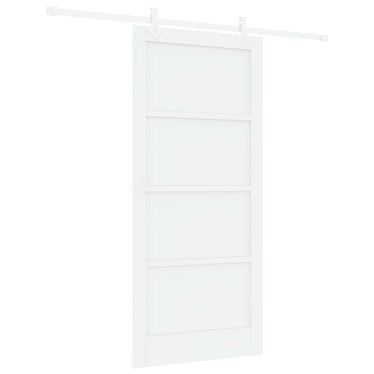Slankios durys 93 x 202 cm Apdirbta mediena Balta