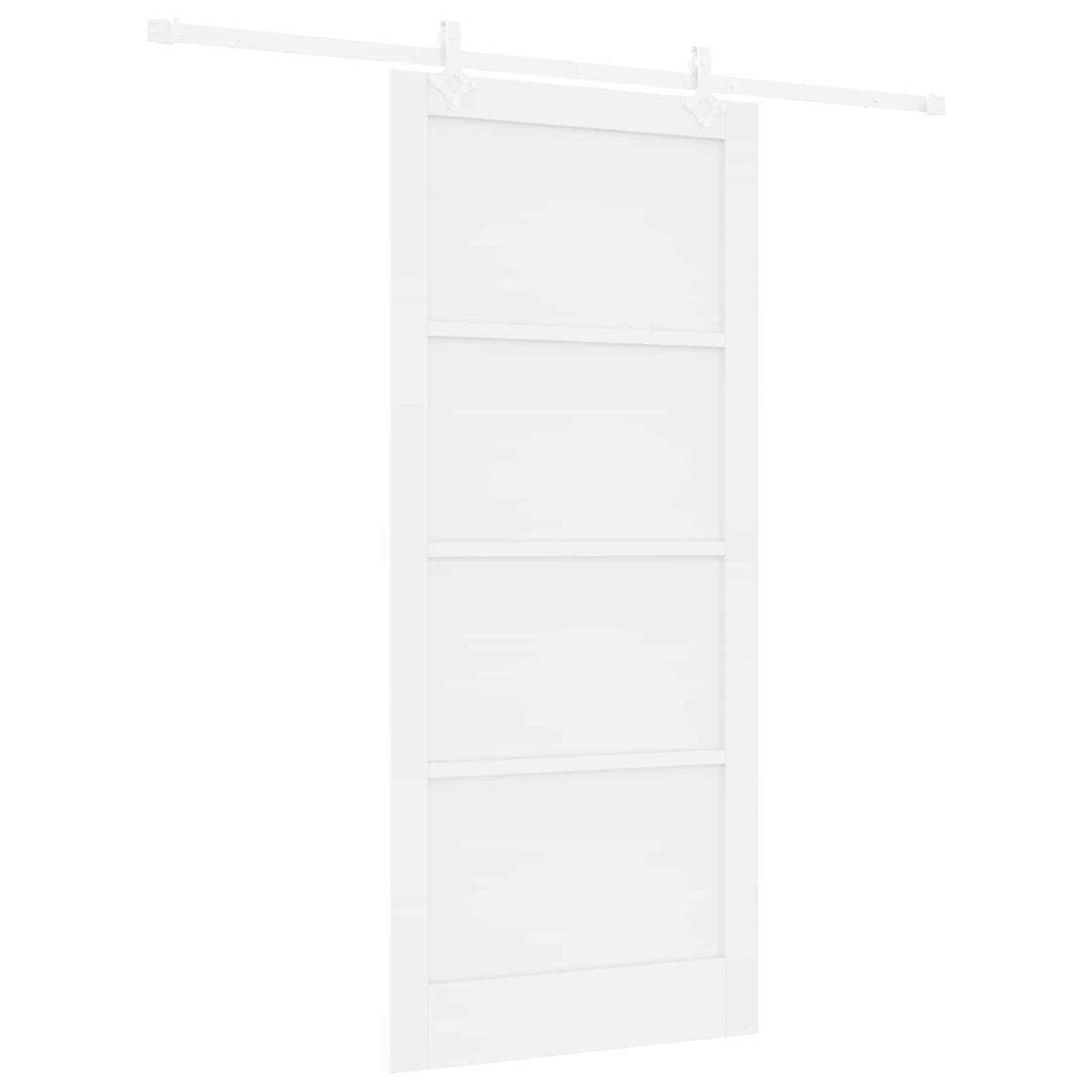 Slankios durys 93 x 211 cm Apdirbta mediena Balta