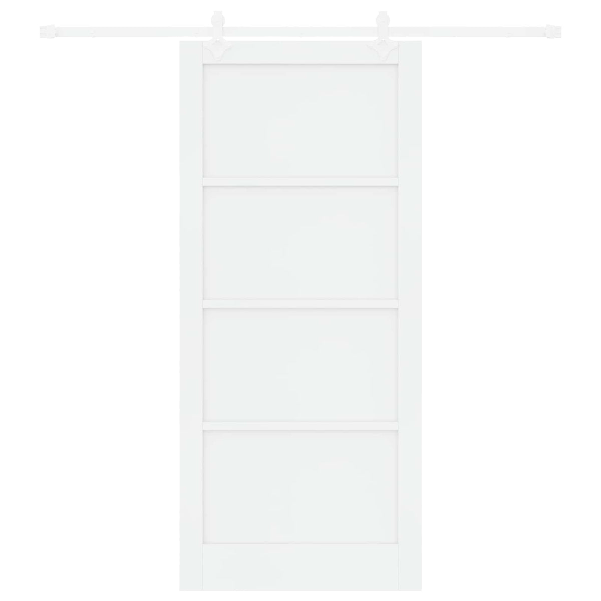 Slankios durys 93 x 211 cm Apdirbta mediena Balta