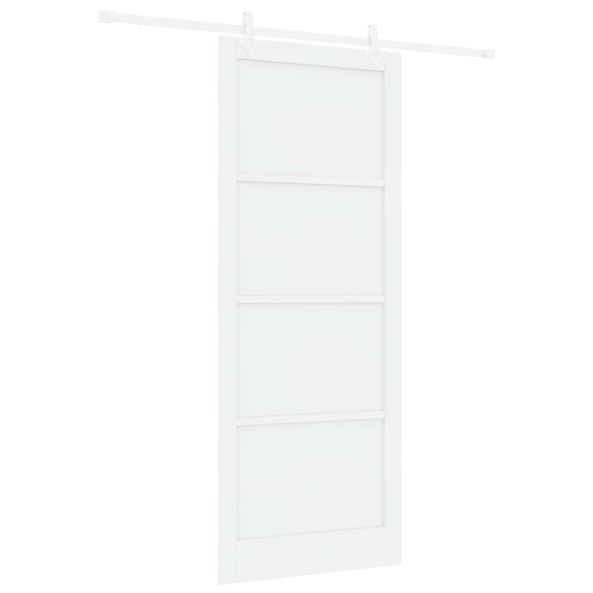 Slankios durys 93 x 232 cm Apdirbta mediena Balta