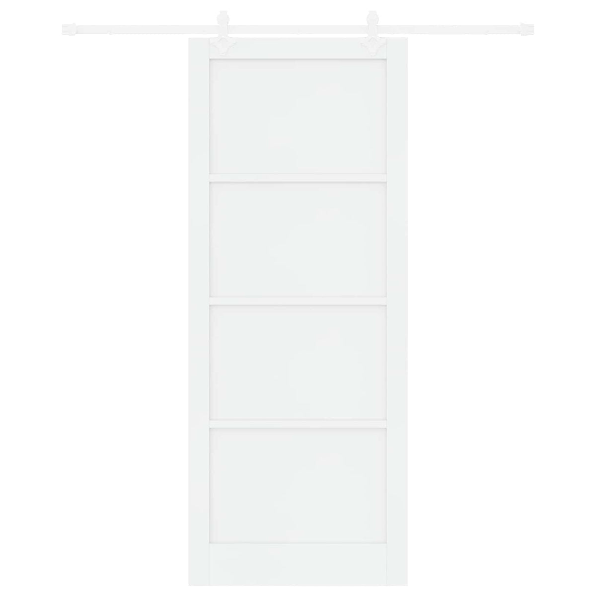 Slankios durys 93 x 232 cm Apdirbta mediena Balta