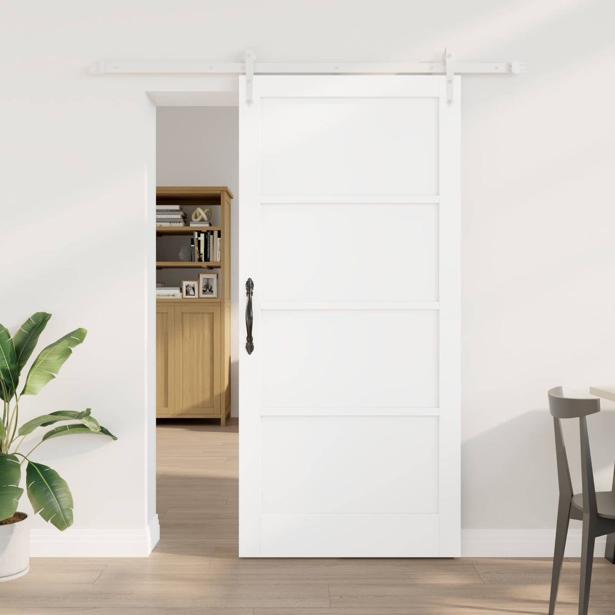 Slankios durys ORKDAL 93 x 202 cm Apdirbta mediena Balta