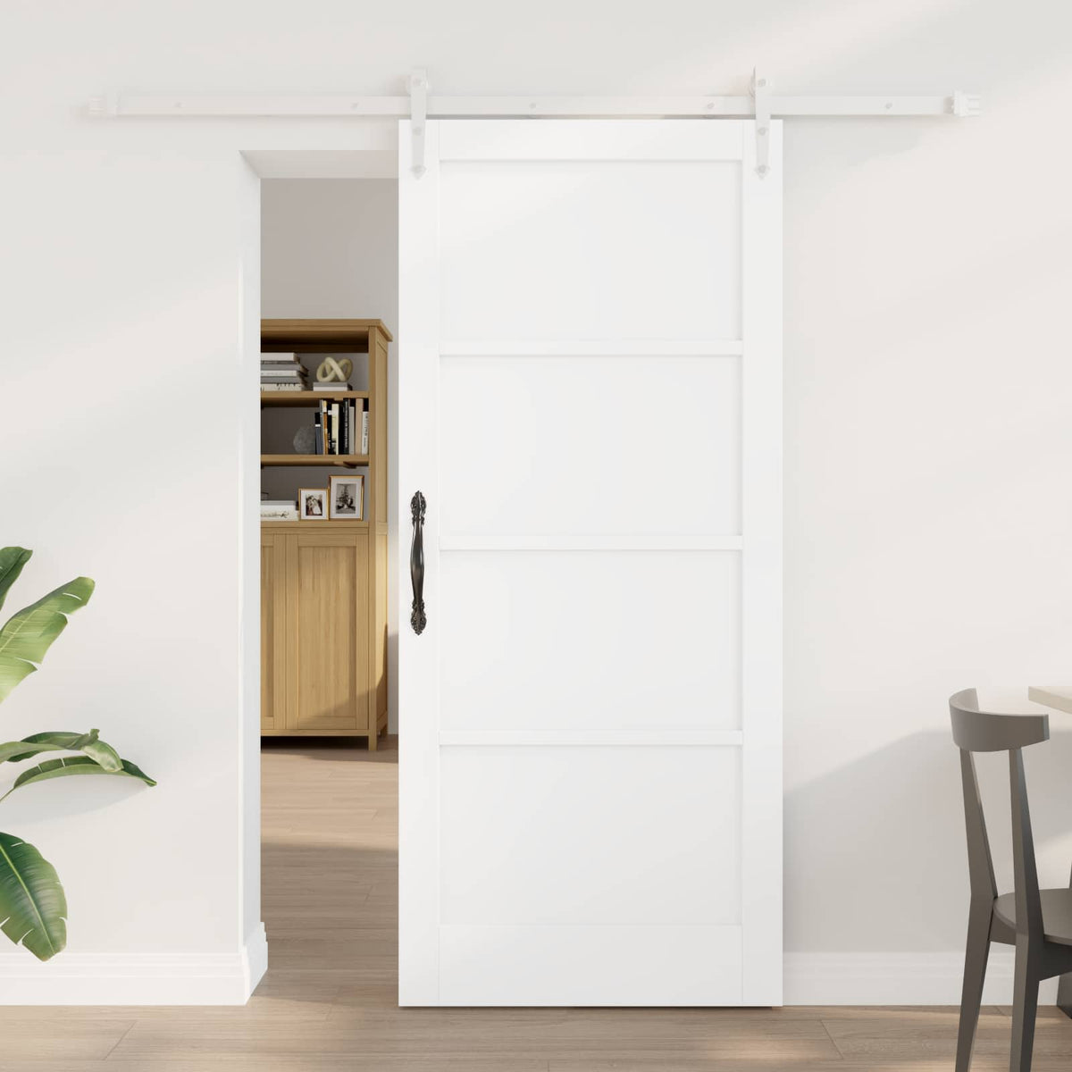 Slankios durys ORKDAL 78 x 202 cm Apdirbta mediena Balta