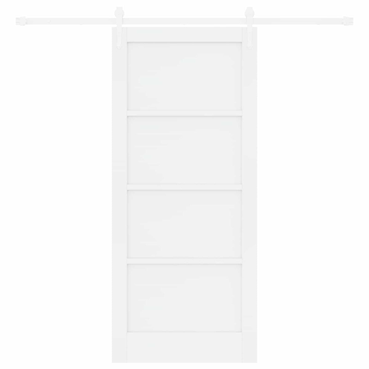 Slankios durys ORKDAL 86 x 198,5 cm Apdirbta mediena Balta