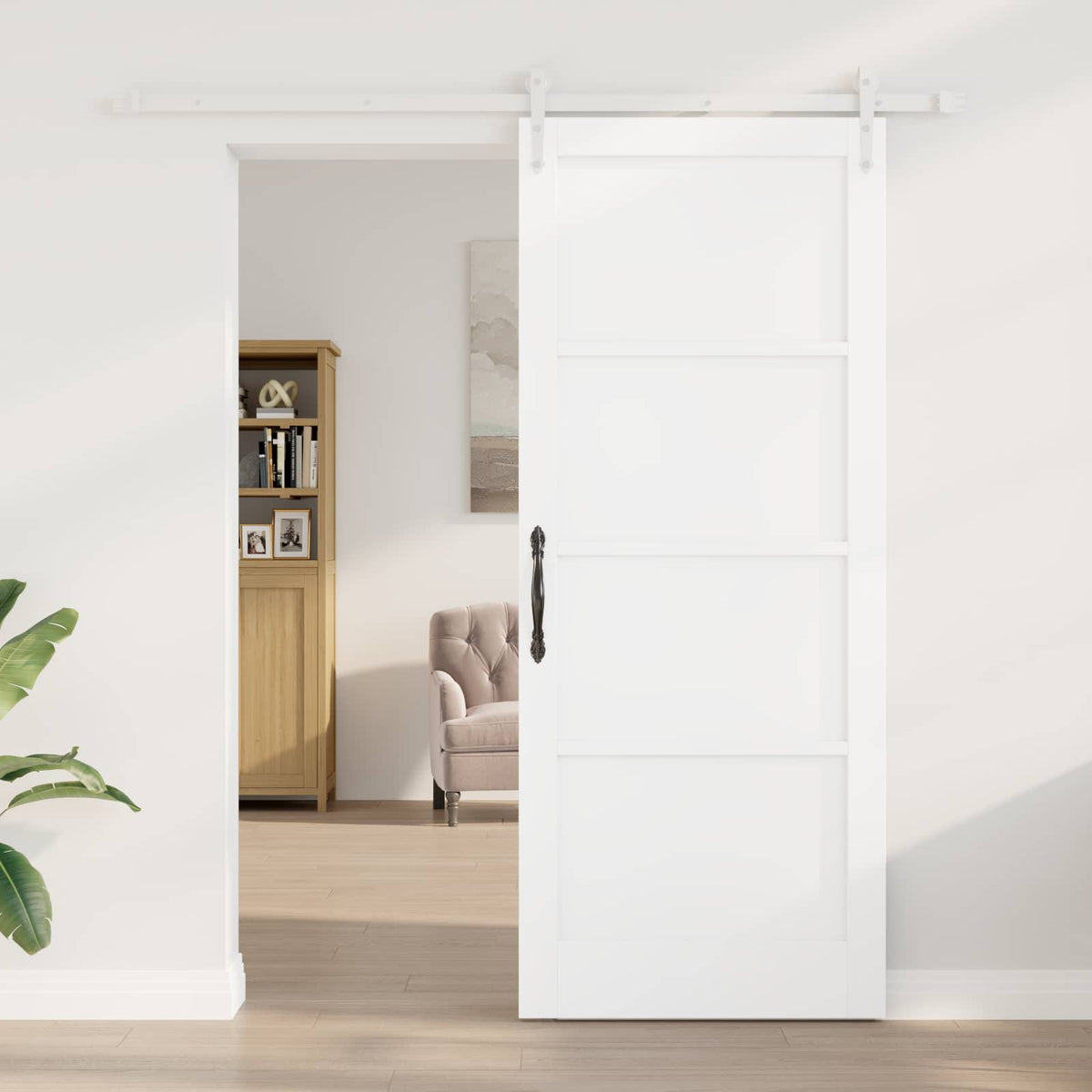 Slankios durys ORKDAL 86 x 211 cm Apdirbta mediena Balta