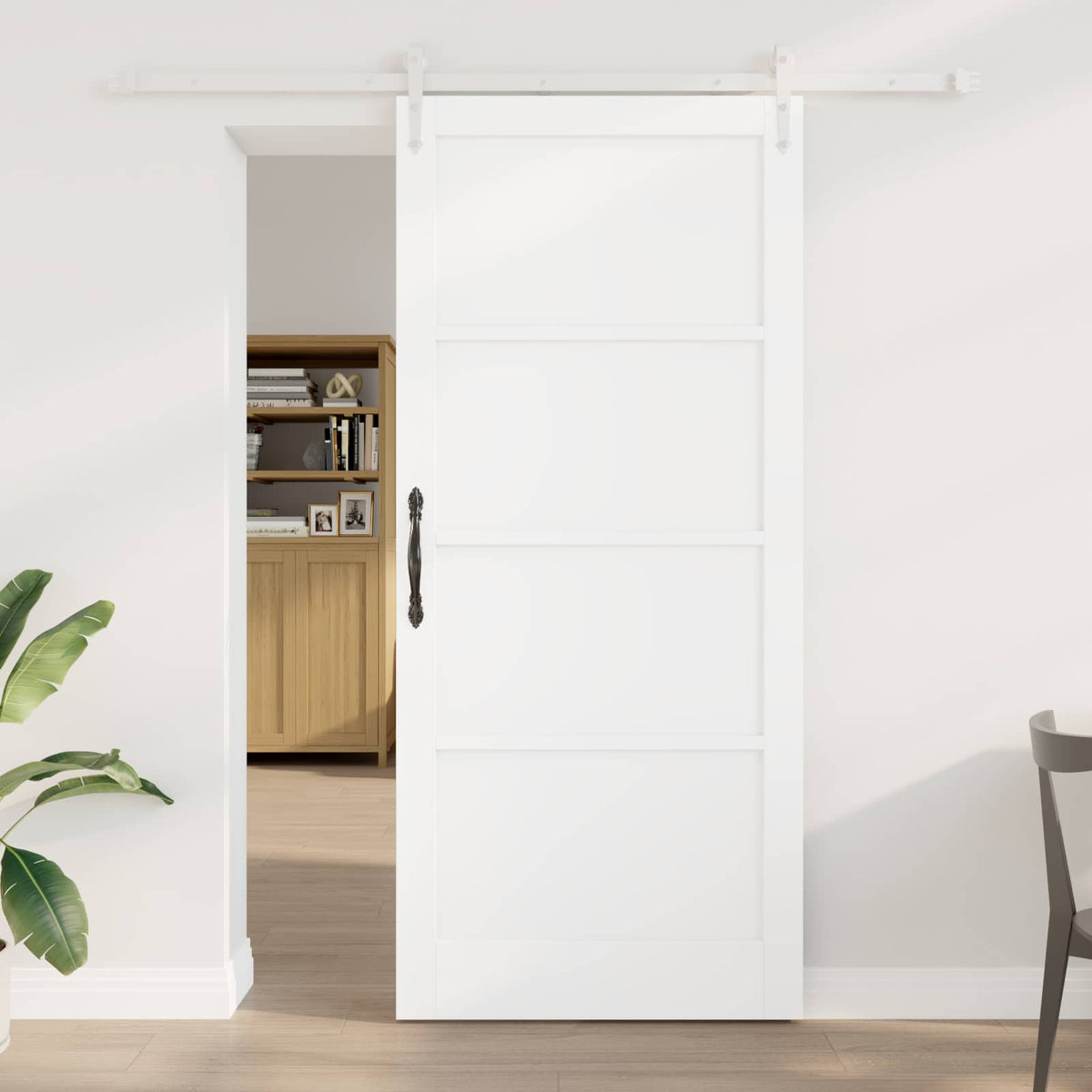 Slankios durys ORKDAL 93 x 211 cm Apdirbta mediena Balta
