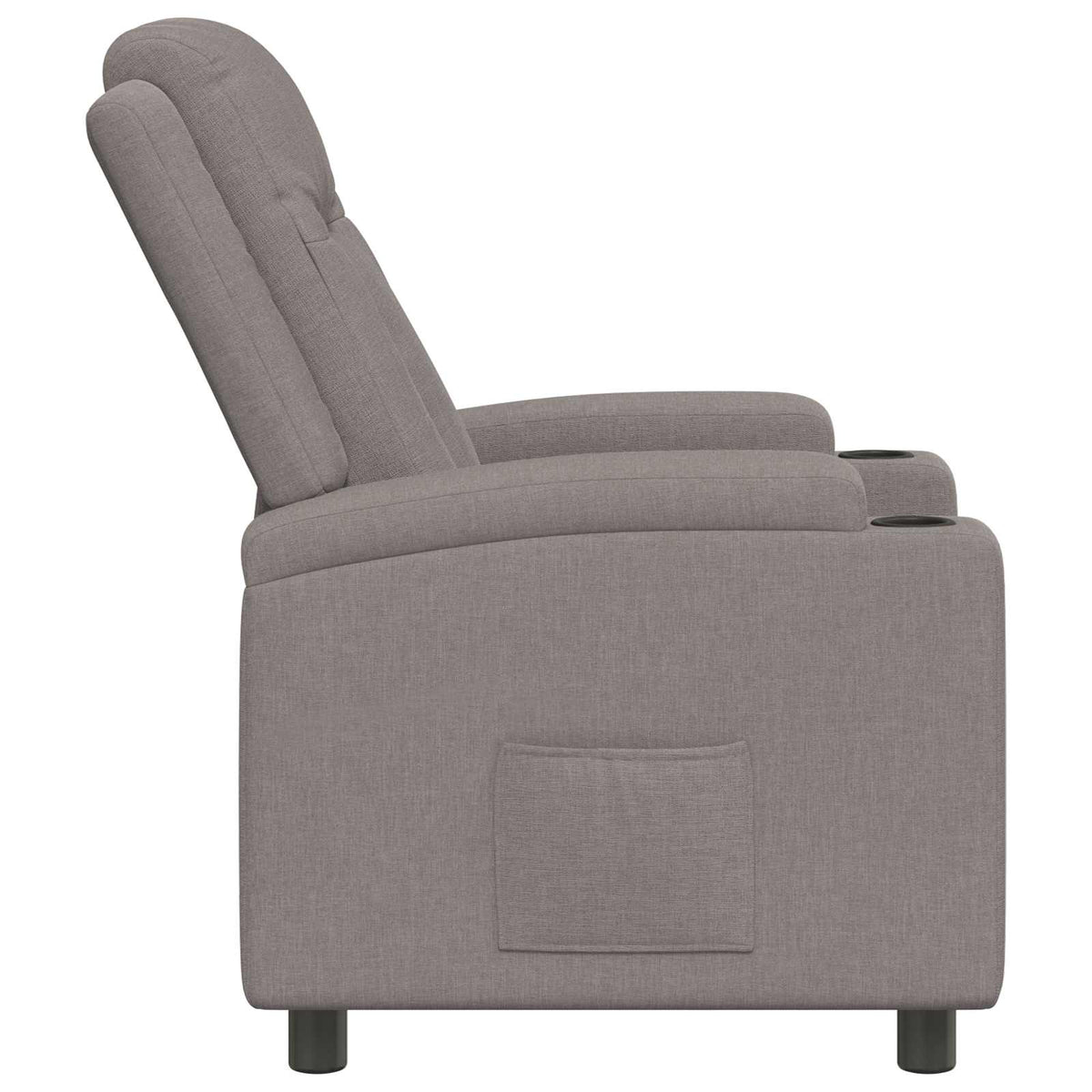 Atlošiamasis fotelis Taupe 75 x 95 x 100 cm Audinys