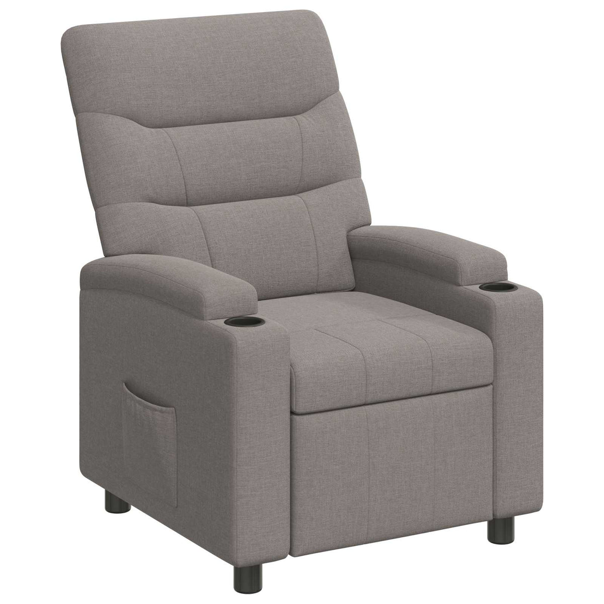 Atlošiamasis fotelis Taupe 75 x 95 x 103 cm Audinys