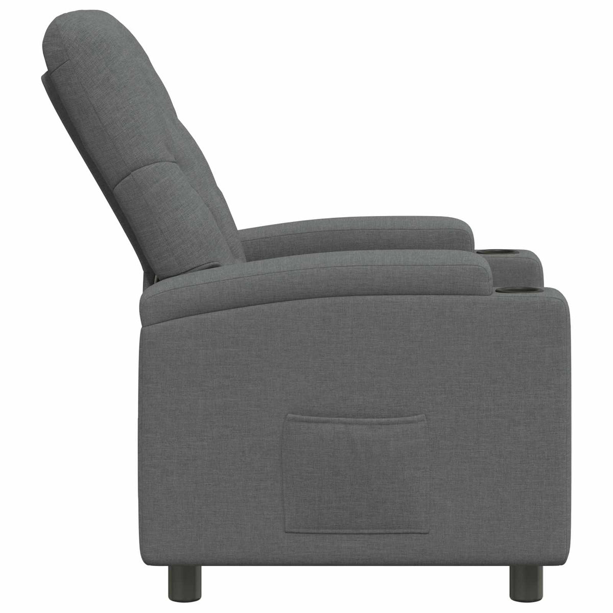 Atlošiamasis fotelis Tamsiai pilka 75 x 95 x 101 cm Audinys