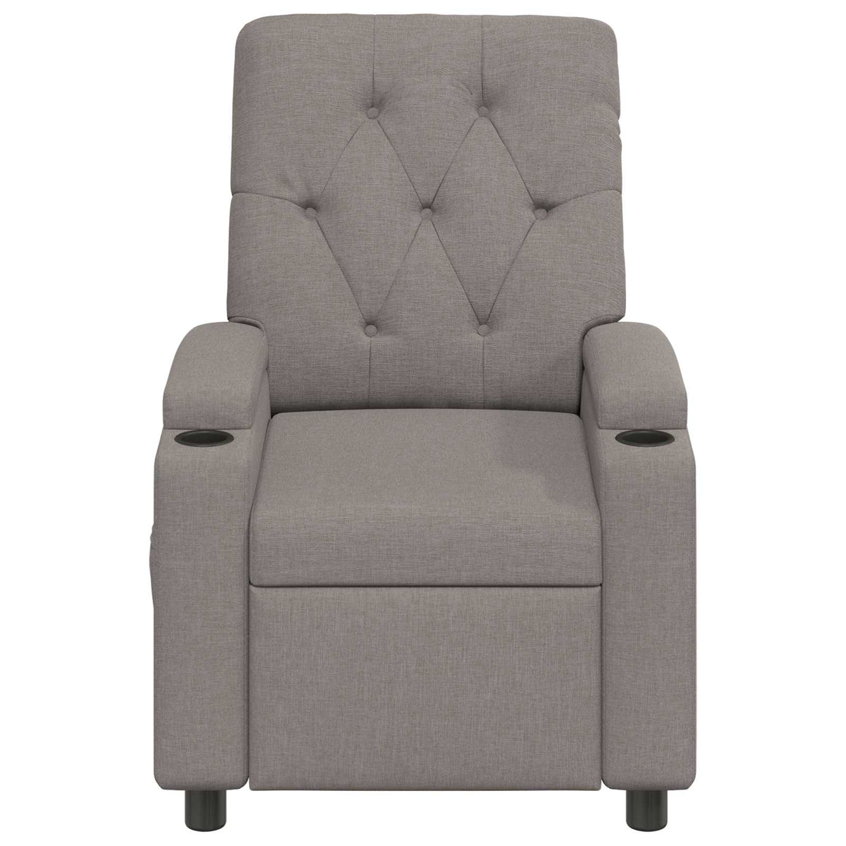 Atlošiamas masažinis krėslas Taupe 75 x 95 x 101 cm Audinys