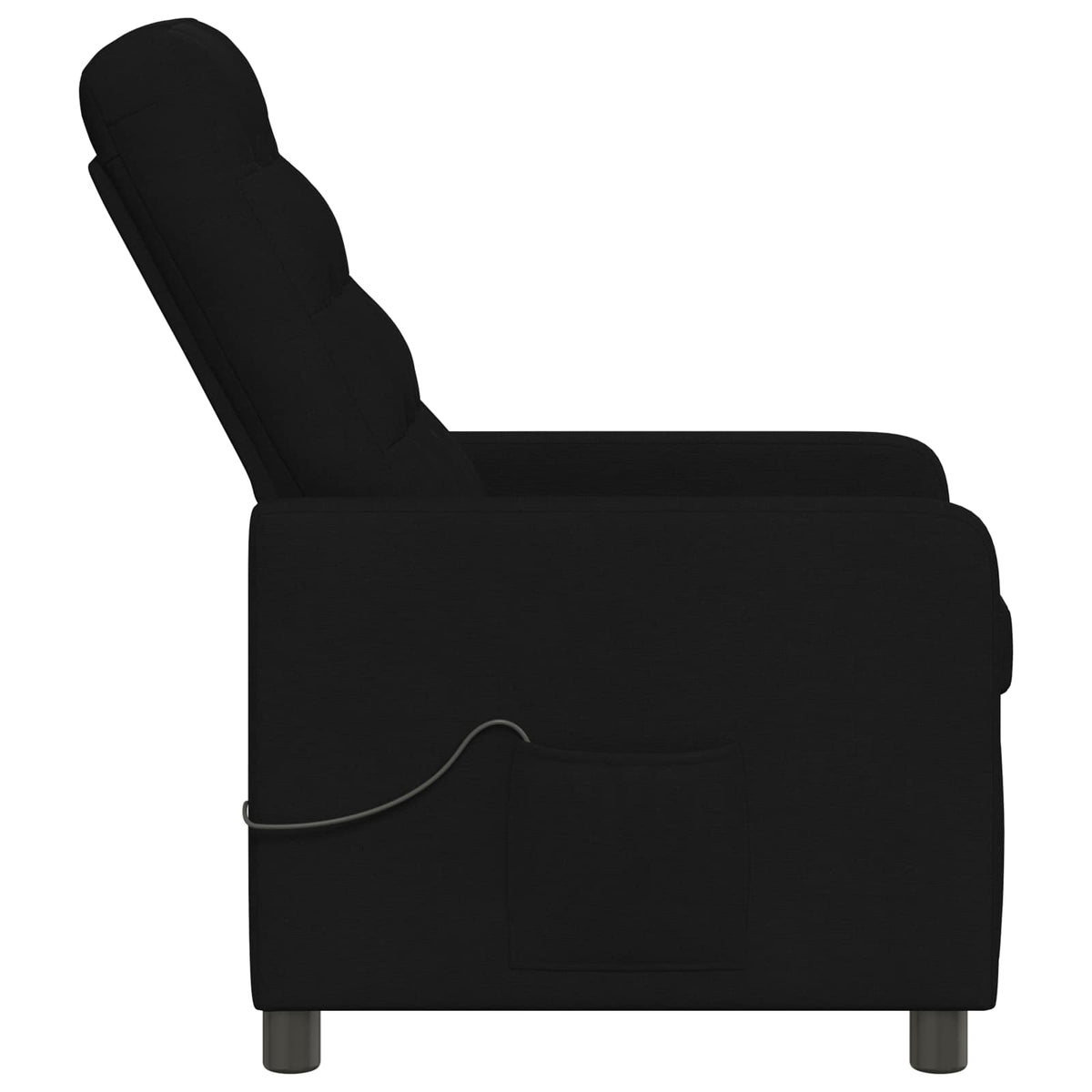 Atlošiamas masažinis krėslas Juoda 65 x 93 x 102 cm Audinys