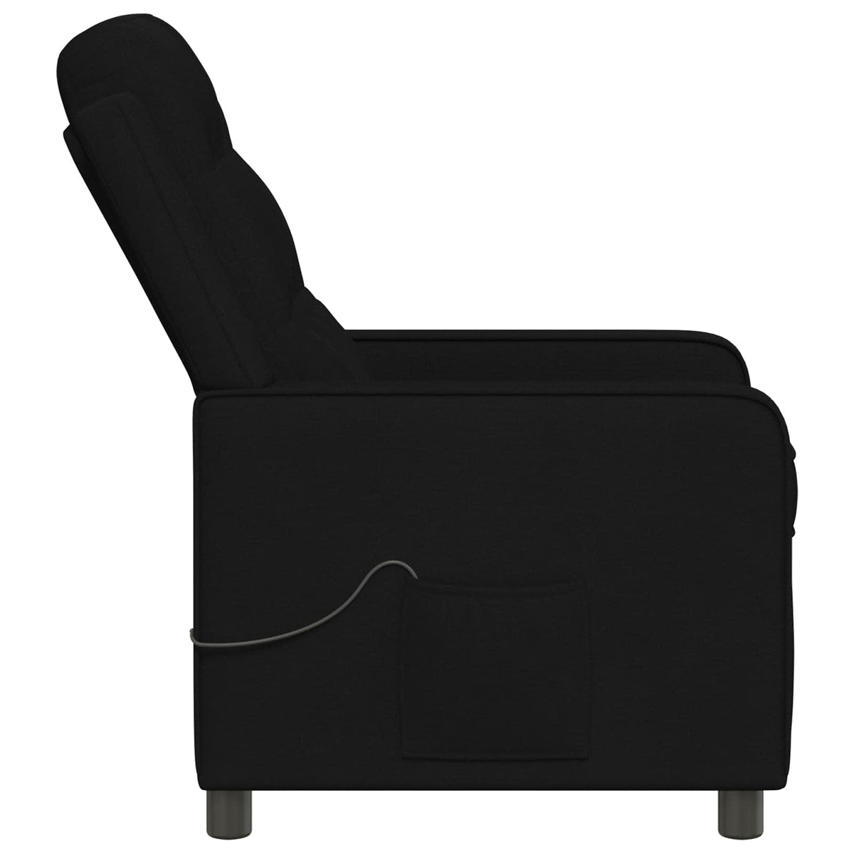 Atlošiamas masažinis krėslas Juoda 65 x 93 x 102 cm Audinys