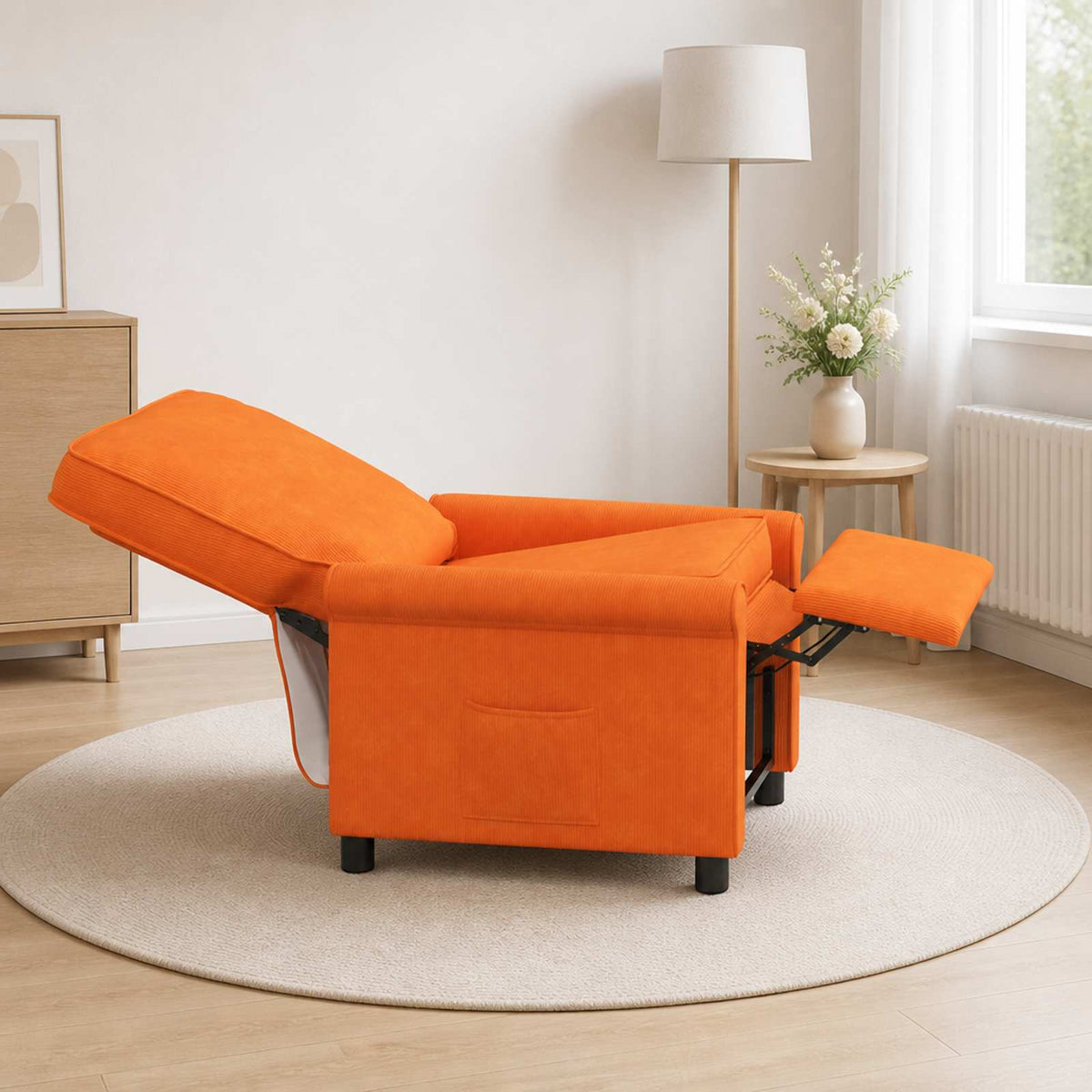 Atlošiamasis fotelis Oranžinė 69 x 95 x 101 cm Audinys