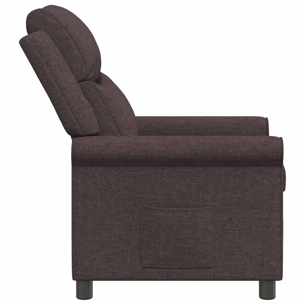 Atlošiamasis fotelis Tamsiai rudas 69 x 93 x 102 cm Audinys
