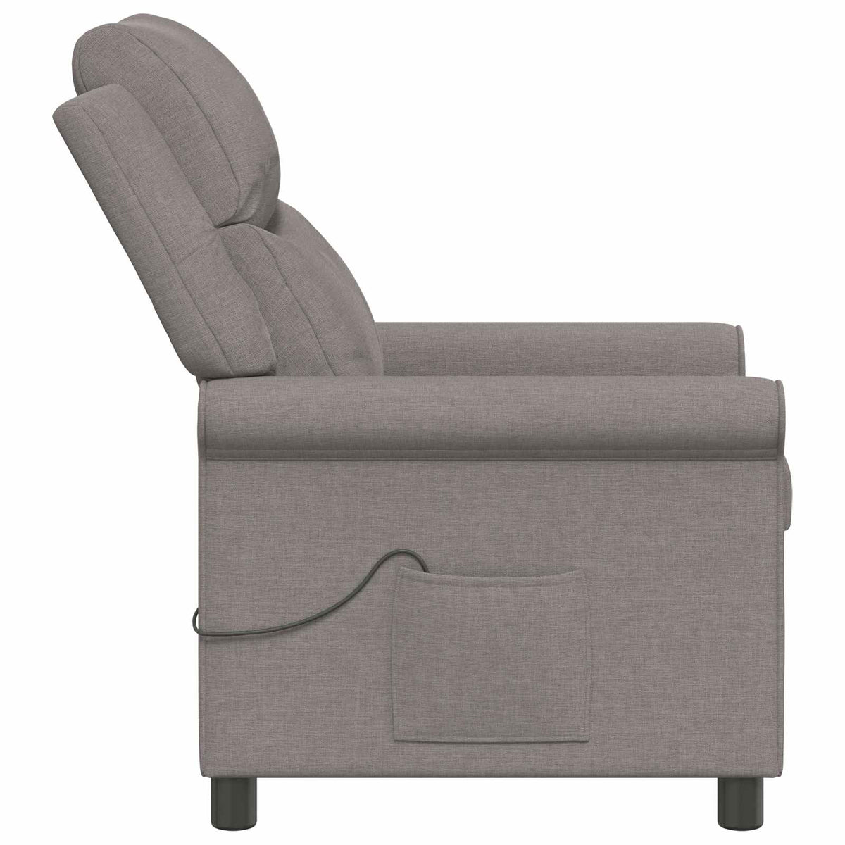 Atlošiamas masažinis krėslas Taupe 69 x 93 x 102 cm Audinys