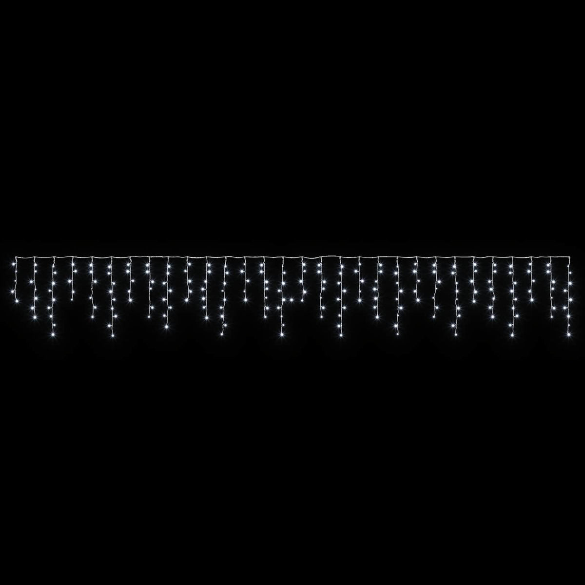 Užuolaidų girliandos 798 LED Šalta balta 2000 x 72 cm