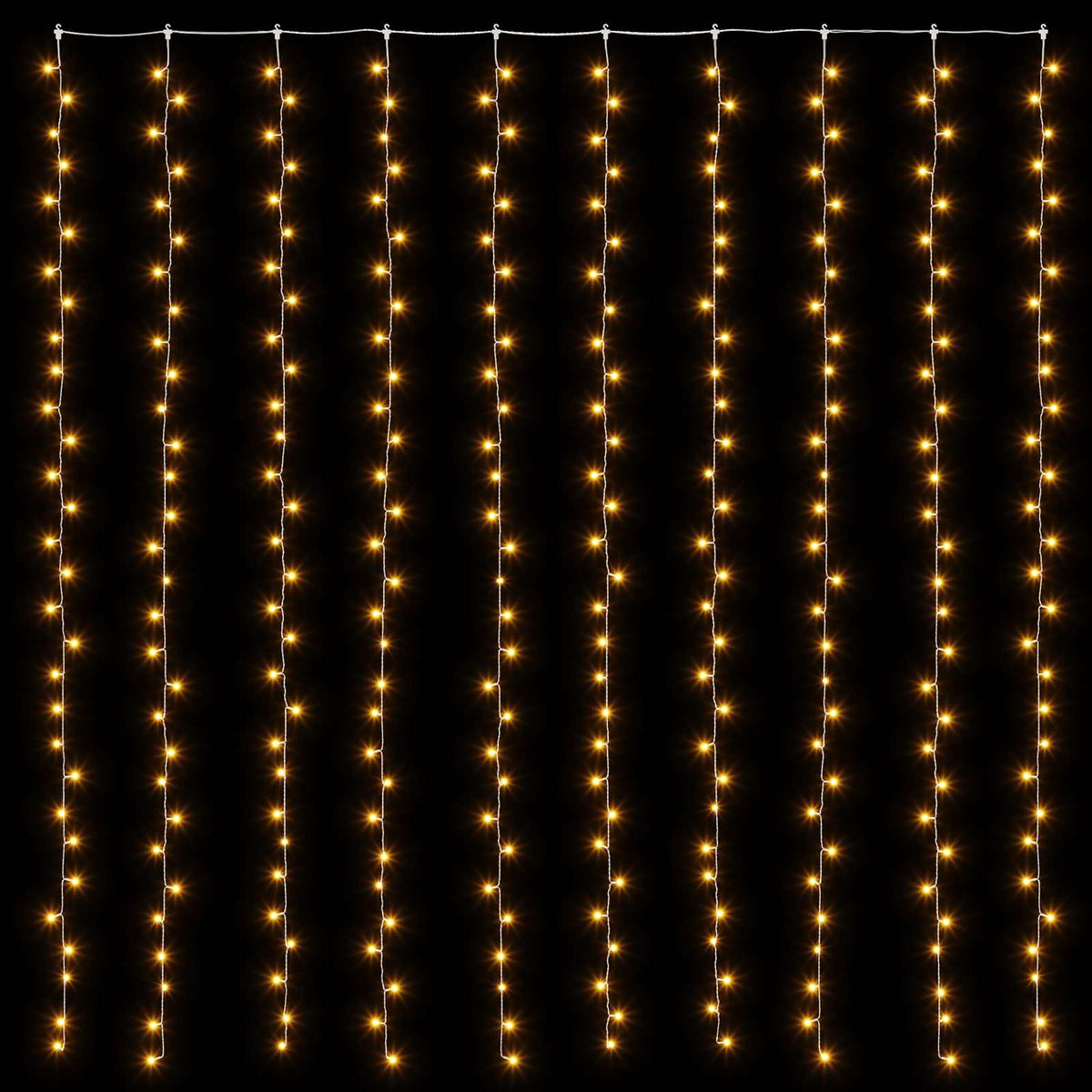 Užuolaidų girlianda 300 LED Šilta balta 300 x 300 cm
