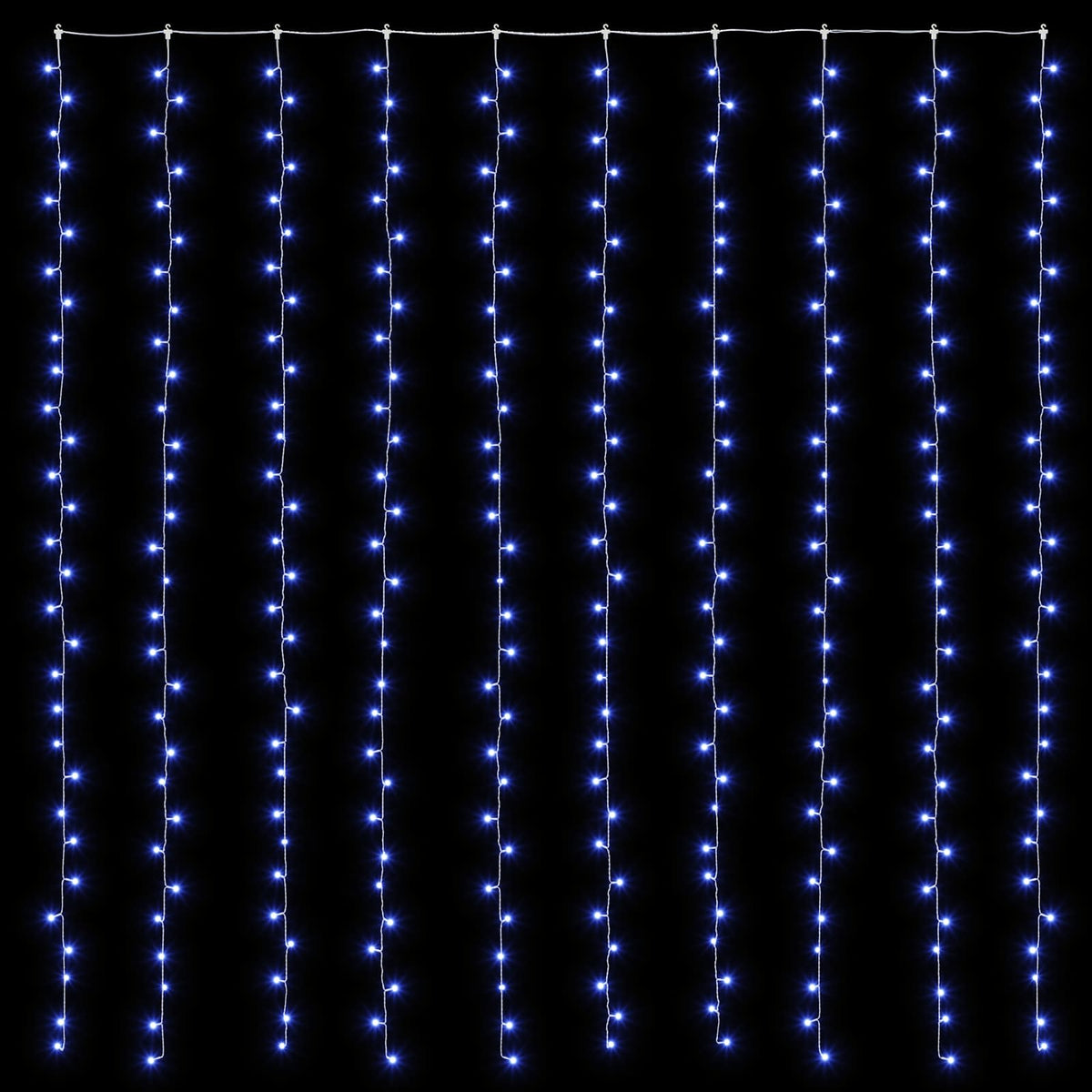 Užuolaidų girlianda 300 LED Mėlyna 300 x 300 cm