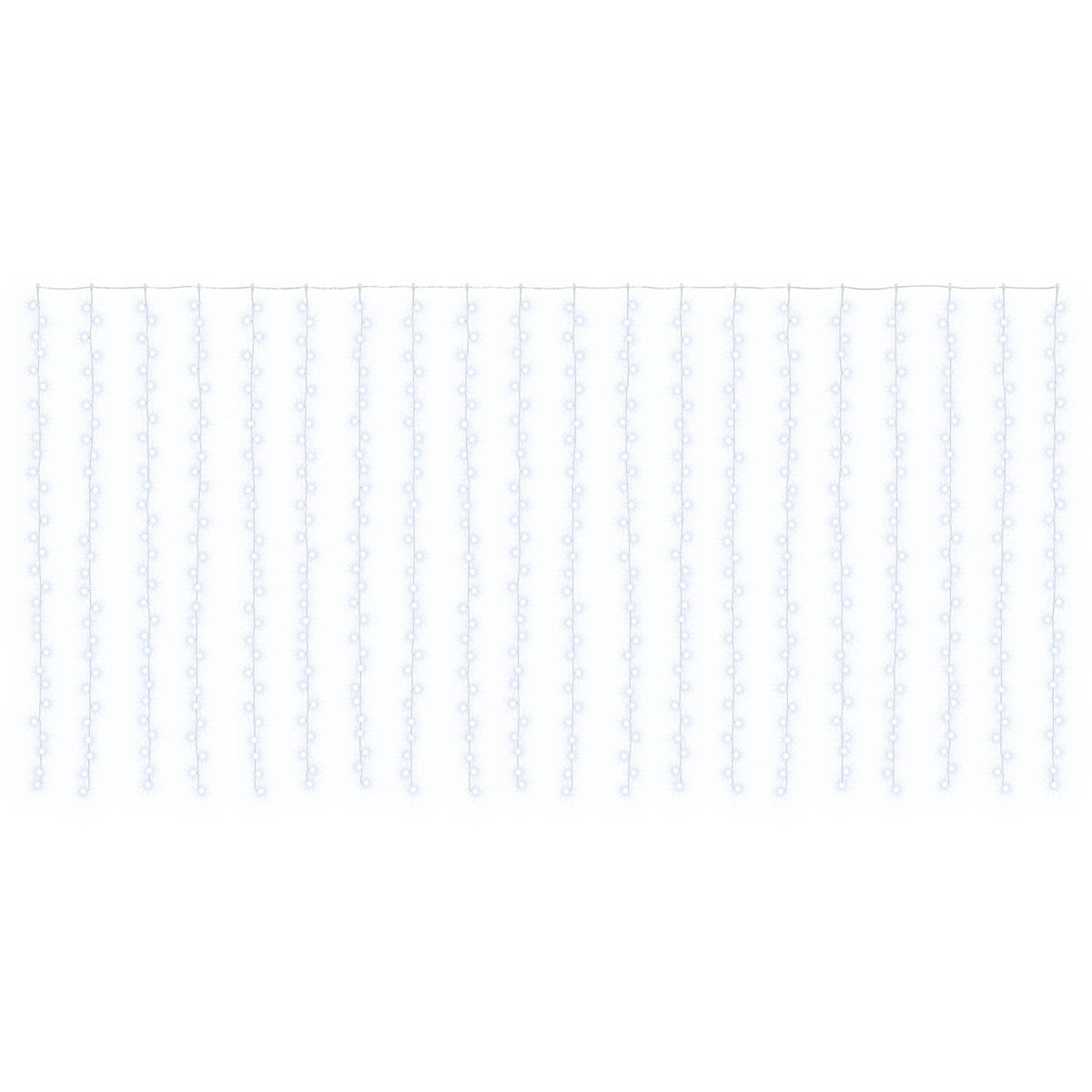 Užuolaidų girlianda 600 LED Šalta balta 600 x 300 cm