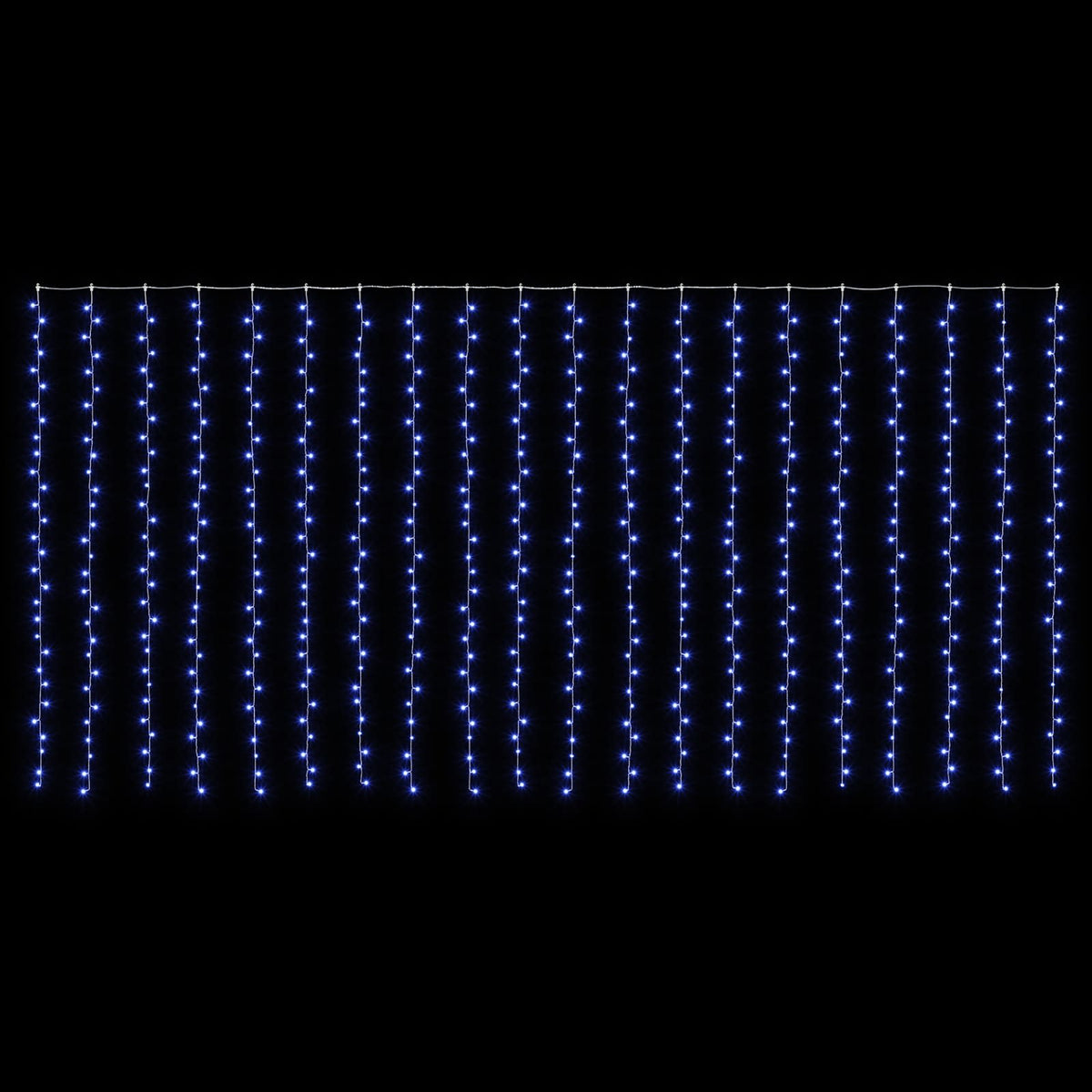 Užuolaidų girlianda 600 LED Mėlyna 600 x 300 cm
