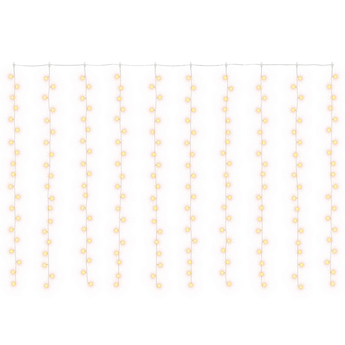 Užuolaidų girlianda 200 LED Šilta balta 300 x 200 cm