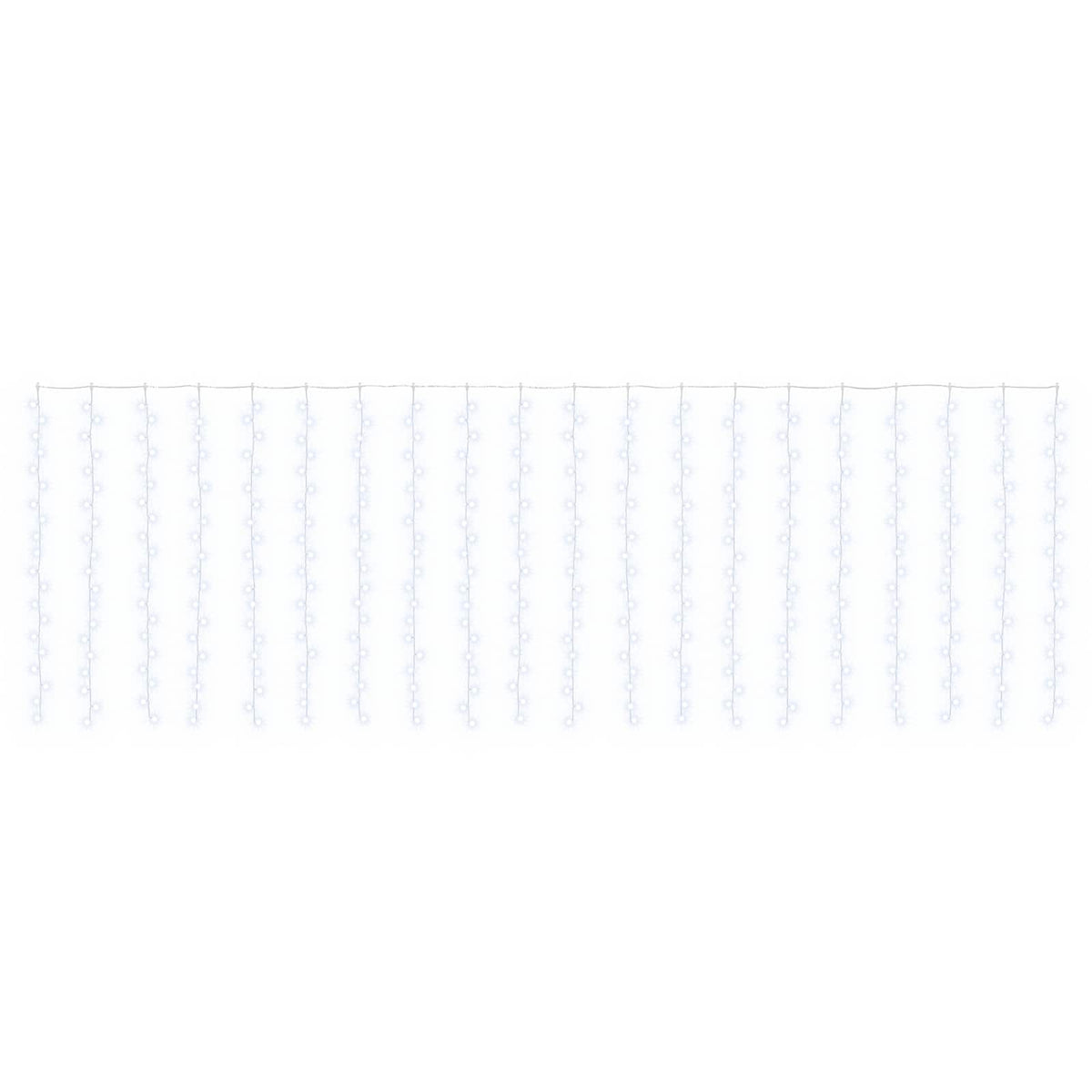 Užuolaidų girlianda 400 LED Šalta balta 600 x 200 cm