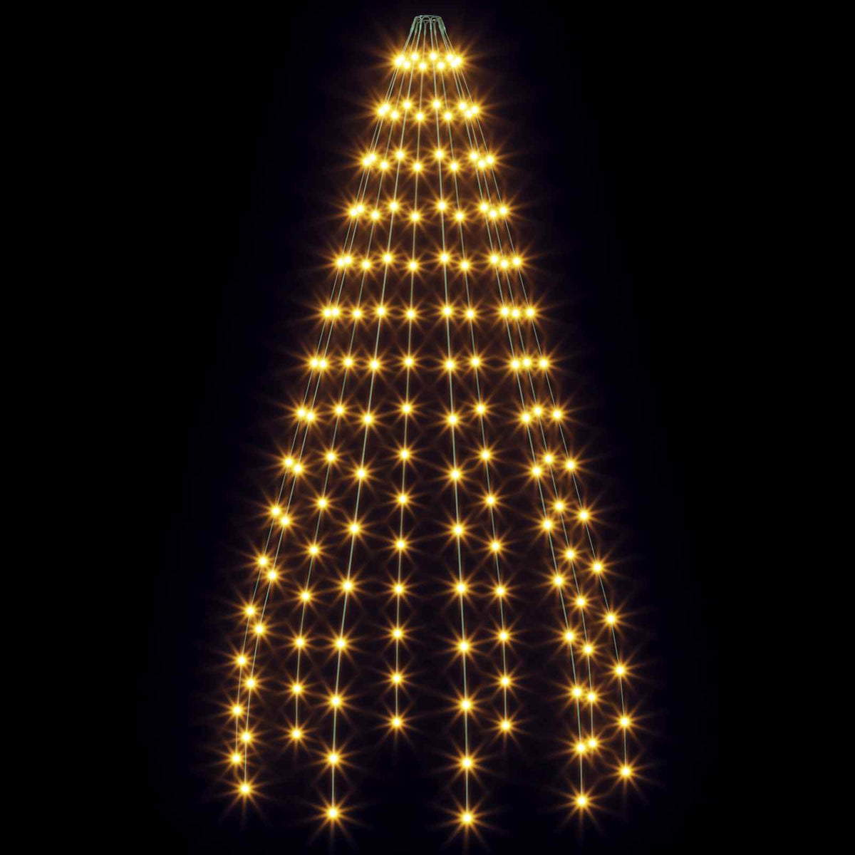 Kalėdų eglutės lemputės 150 LED Šilta balta 150 cm